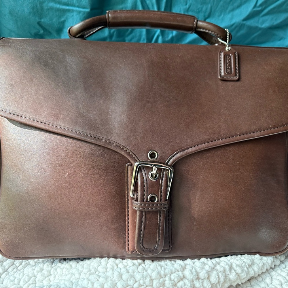 Coach Brown Leather Messenger Bag